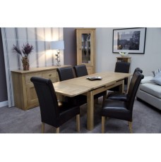 Opus Modern Oak Medium Drawleaf Extending Table